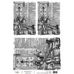 Joggles / Cat Kerr A4 Rice Paper - Violin Collage, Black & White [74520]