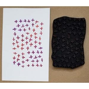 Joggles / Cat Kerr Foam Stamp - Criss Cross [57646]