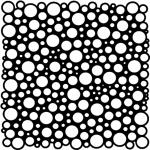 Joggles / Cat Rains The Finishing Touch 6" x 6" Stencil - Circle Fusion [53659]