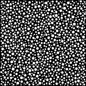 Joggles / Cat Rains The Finishing Touch 6" x 6" Stencil - Field Of Circles [53661]