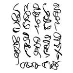 Joggles / Cat Rains The Finishing Touch 9" x 12" Tab Cut Stencil & Mask Combo - Asemic Vision [53663]