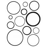 Joggles / Cat Rains The Finishing Touch 9" x 12" Tab Cut Stencil & Mask Combo - Hollow Rounds [53665]