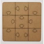 Joggles Chipboard Shape - Puzzle with Round Corners 6" - 57058