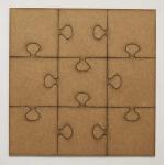 Joggles Chipboard Shape - Puzzle with Square Corners 5" - 57063