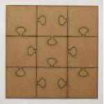 Joggles Chipboard Shape - Puzzle with Square Corners 6" - 57061