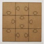 Joggles Chipboard Shape - Puzzle with Square Corners 7" - 57056