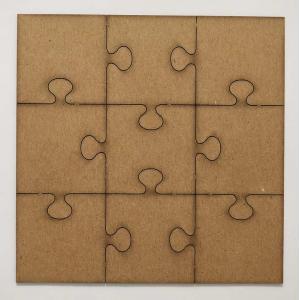 Joggles Chipboard Shape - Puzzle with Square Corners 7" - 57056