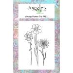 Joggles Clear Stamp - Vintage Flower Trio [74911]