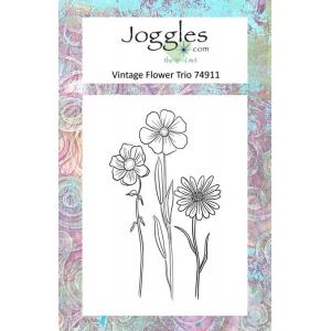 Joggles Clear Stamp - Vintage Flower Trio [74911]
