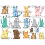 Joggles Collage Sheets - A Clowder Of Cats [JG401213]