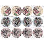 Joggles Collage Sheets - Artist Trading Coin Petals [JG401269]