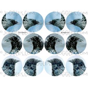 Joggles Collage Sheets - Artist Trading Coin The Raven [JG401273]