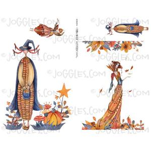 Joggles Collage Sheets - Autumn Fairies 1 [JG401304]
