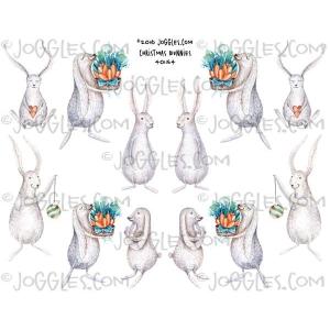 Joggles Collage Sheets - Christmas Bunnies [JG401154]