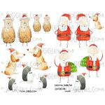 Joggles Collage Sheets - Christmas Character Illustrations 1 [JG401138]