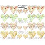 Joggles Collage Sheets - Floral Hearts 1 [JG401164]