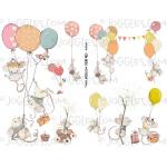 Joggles Collage Sheets - Flying Mice 1 [JG401321]