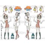 Joggles Collage Sheets - GirlIttude Christmas 1 [JG401139]