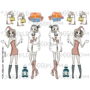 Joggles Collage Sheets - GirlIttude Christmas 1 [JG401139]