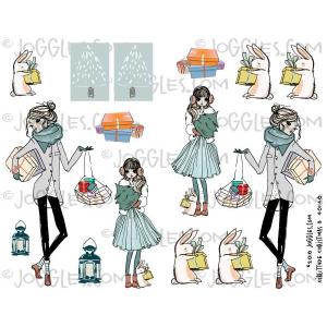 Joggles Collage Sheets - GirlIttude Christmas 3 [JG401146]