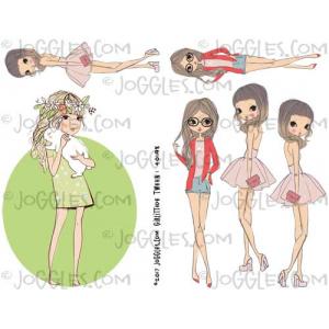 Joggles Collage Sheets - GirlIttude Tween 1 [JG401198]