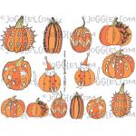 Joggles Collage Sheets - Graphic Pumpkins [JG401202]
