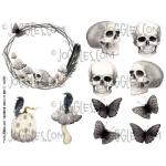 Joggles Collage Sheets - Halloween Shades of Grey II [JG401129]