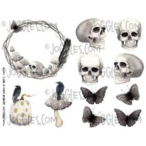 Joggles Collage Sheets - Halloween Shades of Grey II [JG401129]