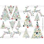 Joggles Collage Sheets - Holiday Trees and Deer [JG401290]