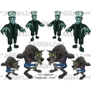Joggles Collage Sheets - Monster Mash 1 [JG401208]