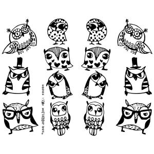 Joggles Collage Sheets - Owls #1 [JG401094]