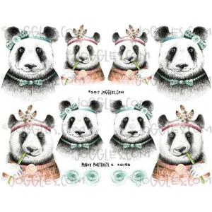 Joggles Collage Sheets - Panda Portraits 2 [JG401196]