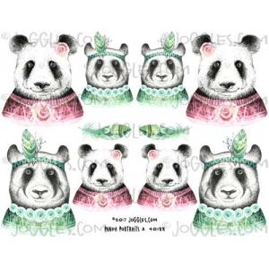 Joggles Collage Sheets - Panda Portraits 3 [JG401188]