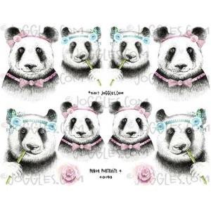 Joggles Collage Sheets - Panda Portraits 4 [JG401193]