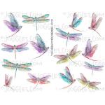 Joggles Collage Sheets - Pastel Dragonflies [JG401289]