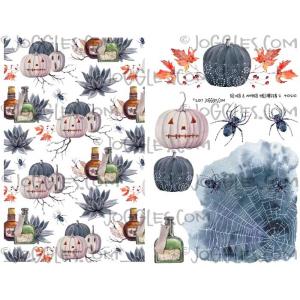 Joggles Collage Sheets - Silver and Amber Halloween 2 [JG401210]