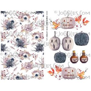 Joggles Collage Sheets - Silver and Amber Halloween 1 [JG401206]