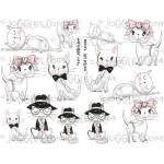 Joggles Collage Sheets - Sketchy Cats [JG401200]