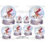 Joggles Collage Sheets - Snow Globe Bear 2 [JG401160]