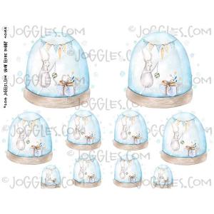Joggles Collage Sheets - Snow Globe Bunny [JG401153]