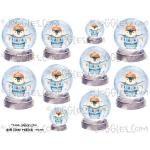 Joggles Collage Sheets - Snow Globe Penguin [JG401155]
