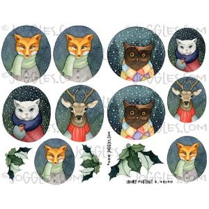 Joggles Collage Sheets - Snowy Portrait 3 [JG401140]