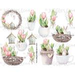Joggles Collage Sheets - Spring Blooms [JG401302]