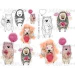 Joggles Collage Sheets - Valentine Critters [JG401297]