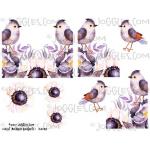 Joggles Collage Sheets - Violet Moineau Bouquets 1 [JG401185]