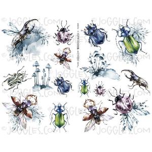 Joggles Collage Sheets - Watercolor Beetles 2 [JG401313]