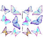 Joggles Collage Sheets - Watercolor Butterflies II [JG401041]