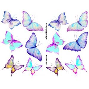 Joggles Collage Sheets - Watercolor Butterflies II [JG401041]