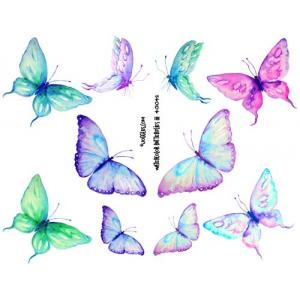 Joggles Collage Sheets - Watercolor Butterflies III [JG401042]