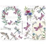 Joggles Collage Sheets - Watercolor Dragonflies [JG401314]